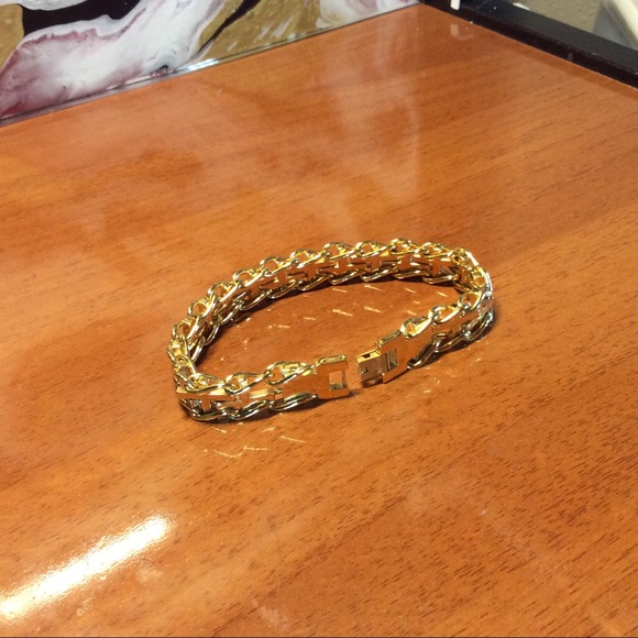 Mens "Liam" Inserted Cross Link Bracelet - Picture 1 of 6